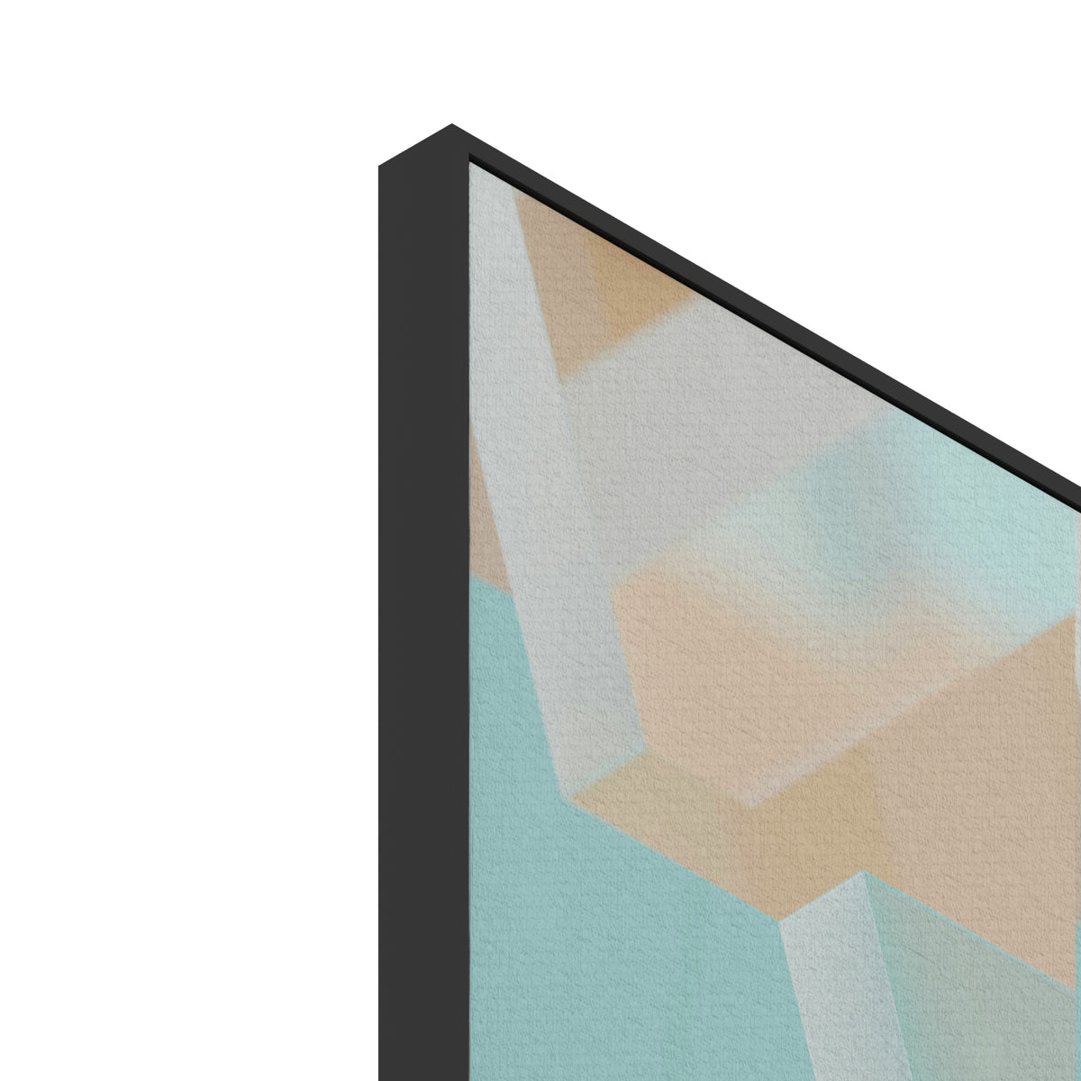 Close-up of the printed surface and edge of an Overtone Acoustic Art Panel
